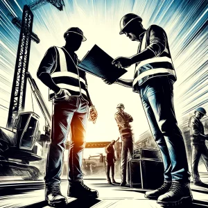 Quality Control Manager reviewing and documenting daily QC reports, ensuring all project activities meet quality standards and compliance requirements